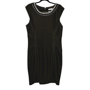 SD Collection Black Old Hollywood Glam Dress Womens Size 14 LBD Timeless Classic